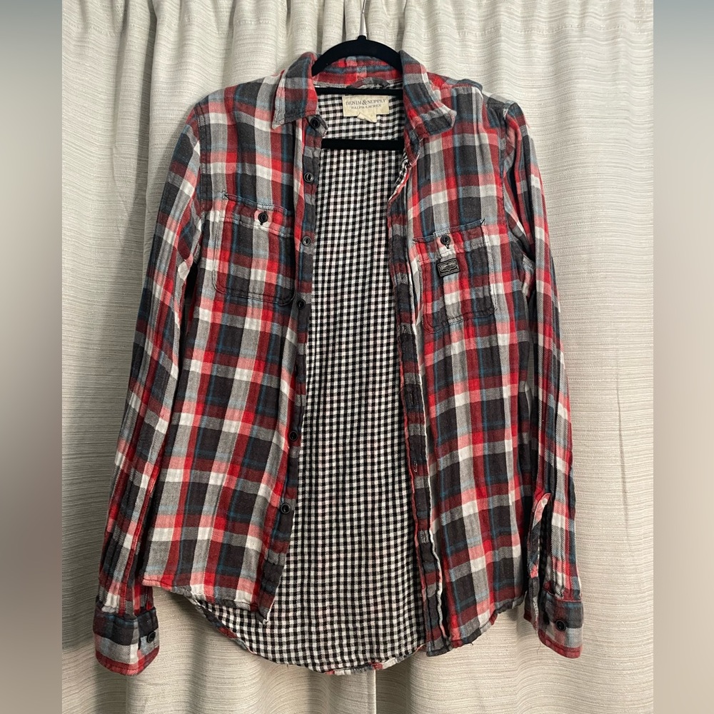 Ralph Lauren Denim Co. Plaid Button Down Size Small